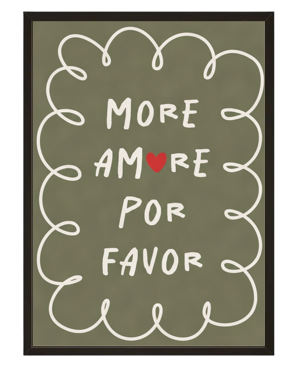 More Amore Vert avec cadre