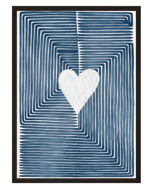 Le Coeur Blanc avec cadre