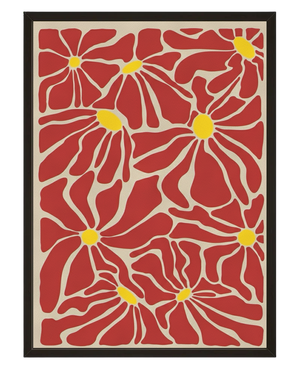 Jardin Rouge avec cadre