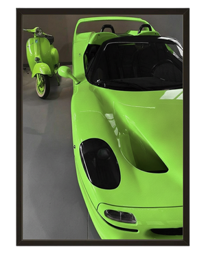 Vert Lime avec cadre