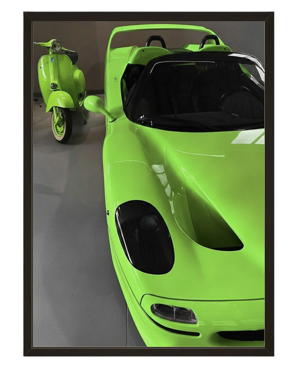Vert Lime avec cadre