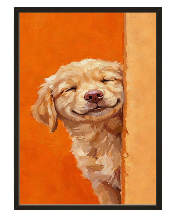 Sourire Dore avec cadre
