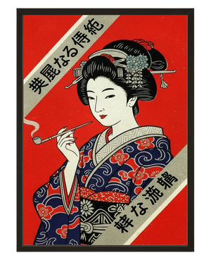 Geisha Pipe avec cadre