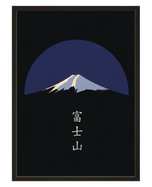 Fuji Nocturne avec cadre