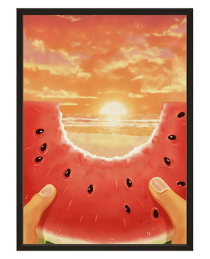 Horizon Pasteque avec cadre