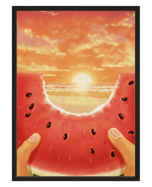 Horizon Pasteque avec cadre