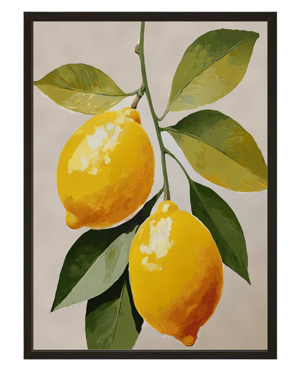 Branche De Citronnier avec cadre