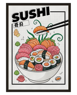 Plateau Sushi avec cadre