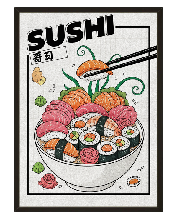 Plateau Sushi avec cadre