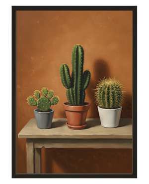 Trio Cactus avec cadre
