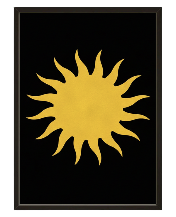 Soleil Noir avec cadre