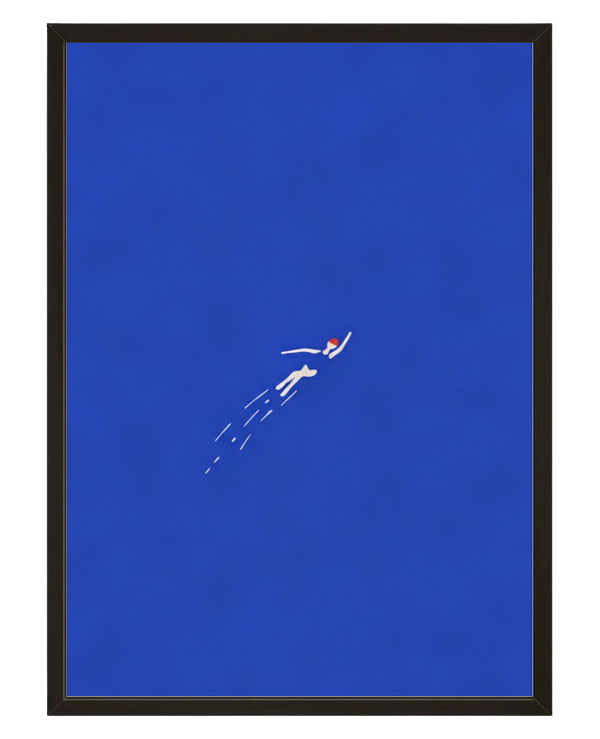 Grand Bleu avec cadre