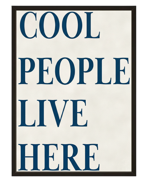 Cool People avec cadre