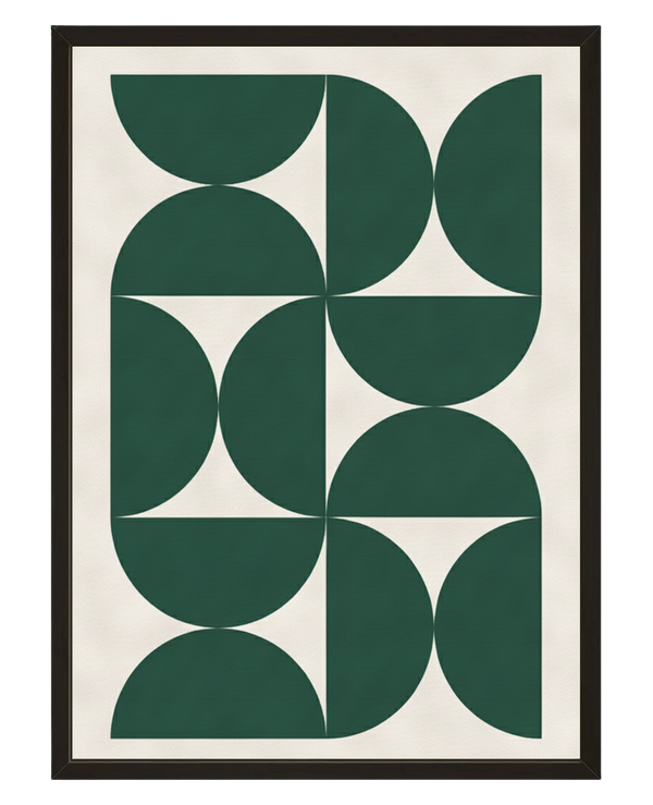 Composition Emeraude avec cadre
