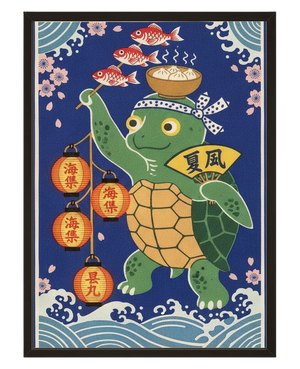 La Tortue Japonaise avec cadre