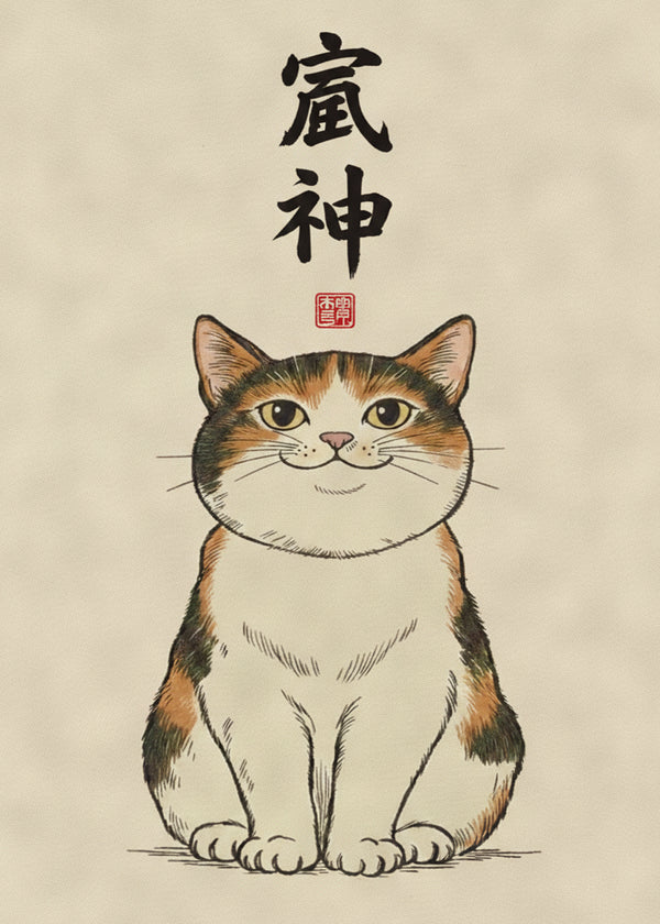 Le Chat Heureux sans cadre