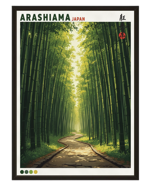 Foret Bambous avec cadre
