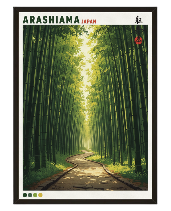 Foret Bambous avec cadre