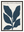 Feuilles Indigo avec cadre