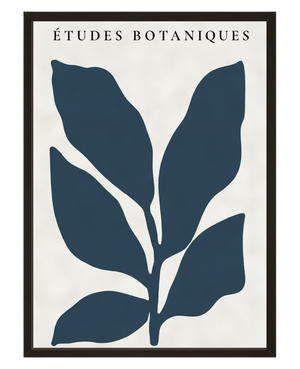 Feuilles Indigo avec cadre