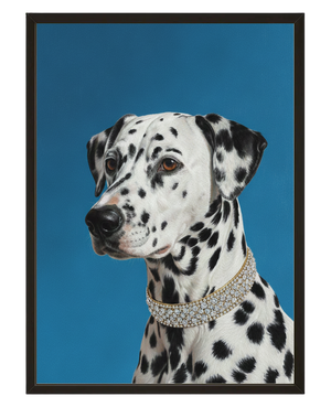 Regard Dalmatien avec cadre