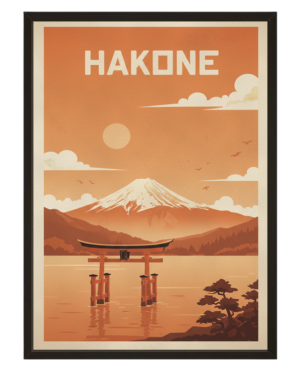 Torii Hakone avec cadre