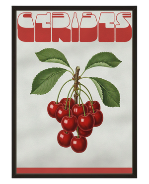 Cerises Typo avec cadre