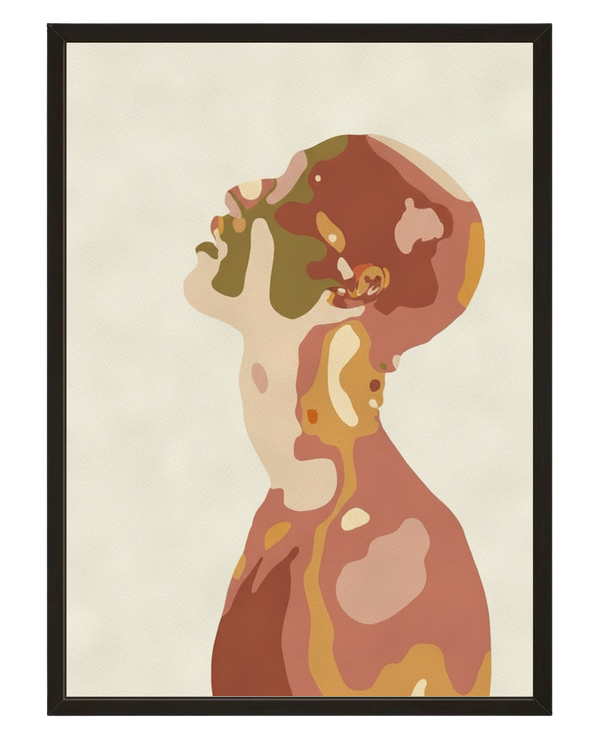L Homme avec cadre