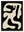 Abstrait Noir avec cadre