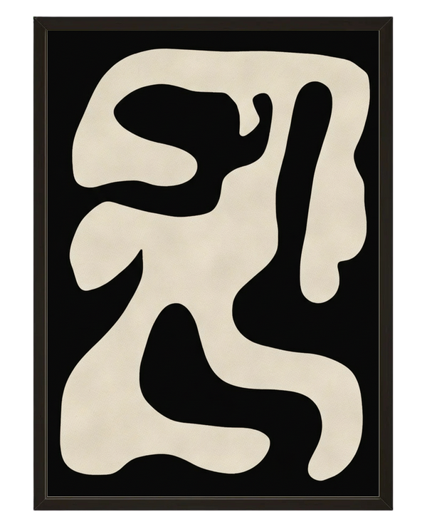 Abstrait Noir avec cadre