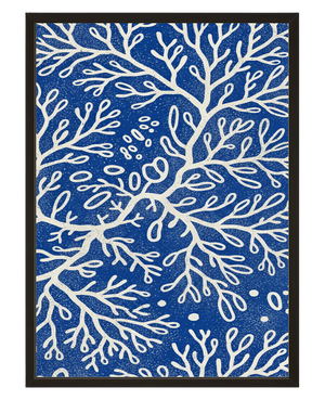 L Arbre En Bleu avec cadre