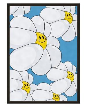 Marguerites Souriantes avec cadre