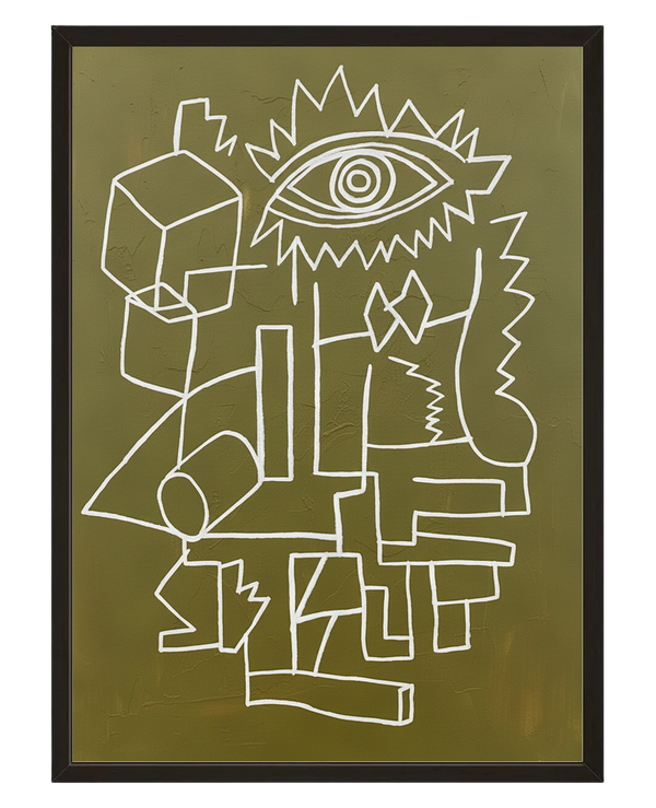 Le Dessin Blanc avec cadre