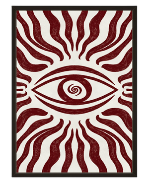 L Oeil Rouge avec cadre