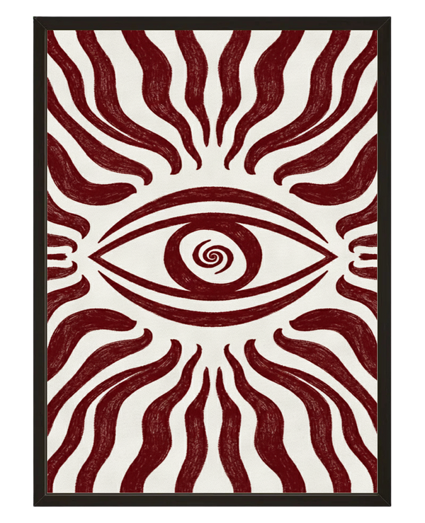L Oeil Rouge avec cadre