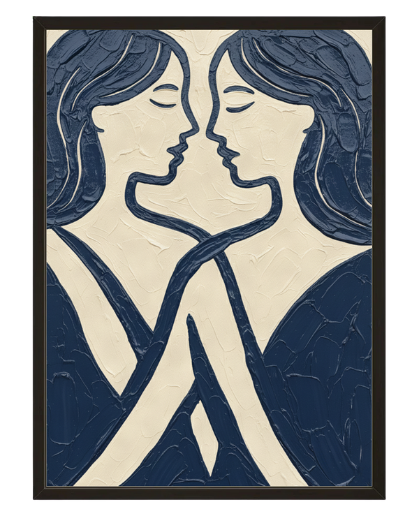 Les Deux Femmes avec cadre
