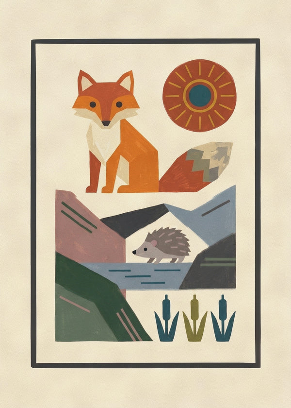 Renard Herisson sans cadre