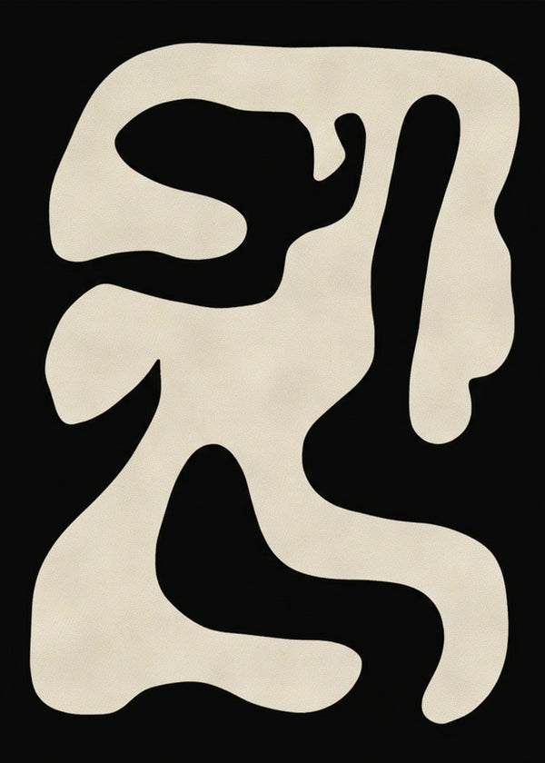 Abstrait Noir sans cadre