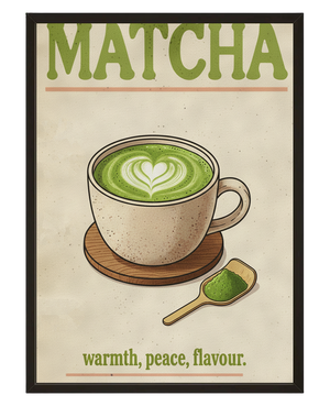 Matcha Latte avec cadre