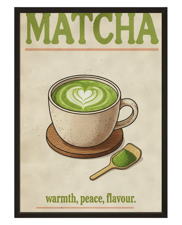 Matcha Latte avec cadre