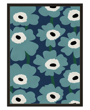 Anemones Bleues avec cadre