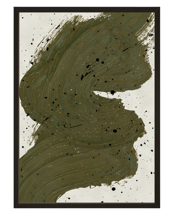 Abstrait Vert avec cadre