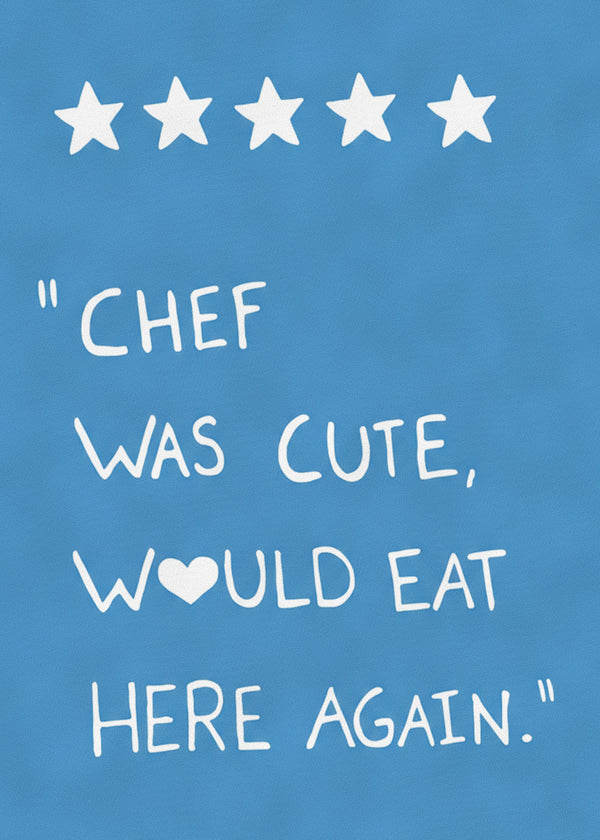 Chef Was Cute sans cadre