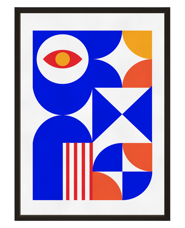 Composition Azur avec cadre