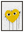 Coeur Jaune Coulant avec cadre