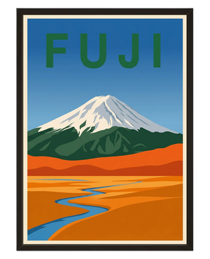 Majeste Fuji avec cadre