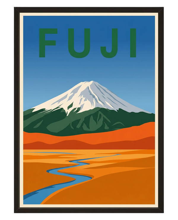 Majeste Fuji avec cadre