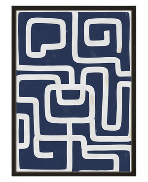 Labyrinthe Blanc avec cadre