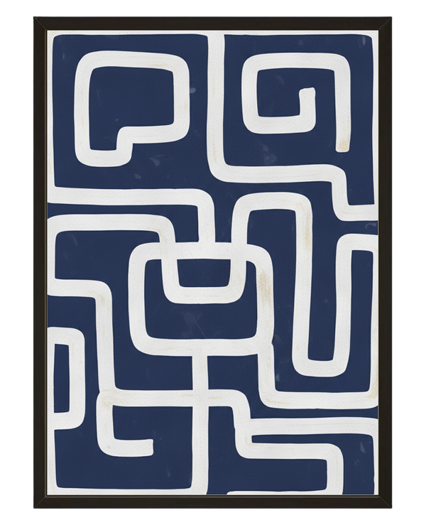 Labyrinthe Blanc avec cadre
