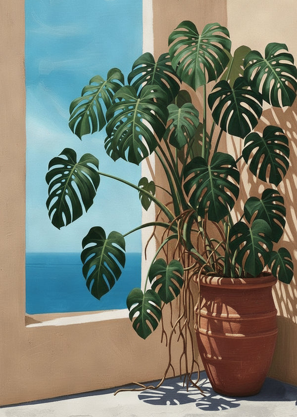 Fenetre Monstera sans cadre